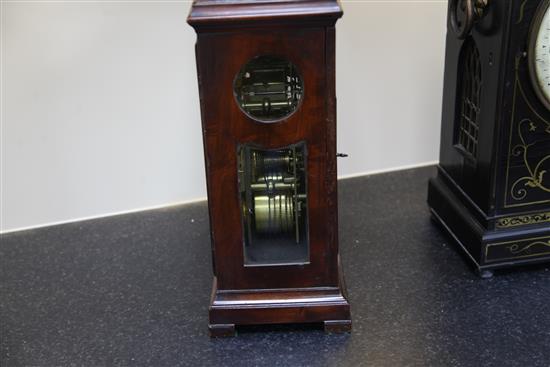 John Fell of London. A George III mahogany repeating musical bracket clock, 18in.